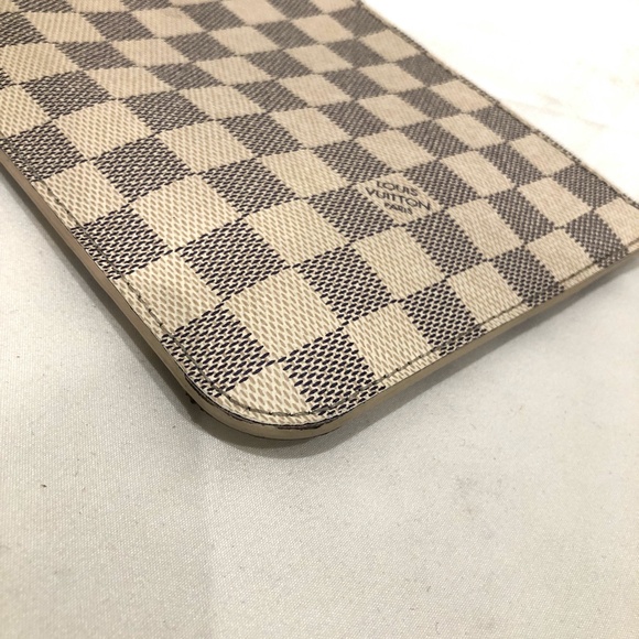 Louis Vuitton Azur Neverfull Pochette Sku#84716 (gently used, inside dirty) - Picture 5 of 12